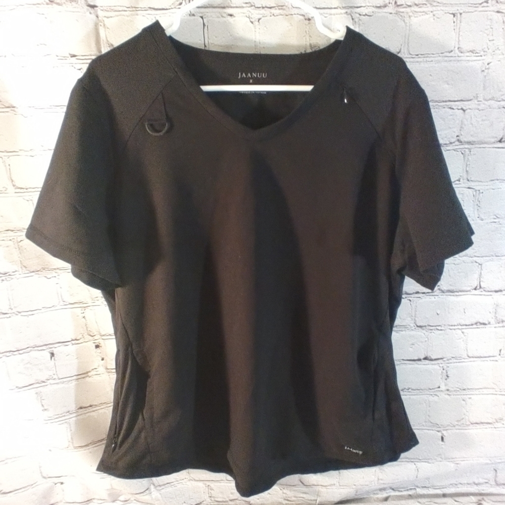 Jaanuu Scrub Top Black XL